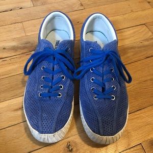 TRETORN NYLITE3BOLD PLATFORM SUEDE SNEAKERS